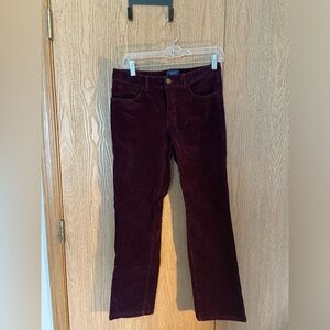 Maroon/purple corduroy pants